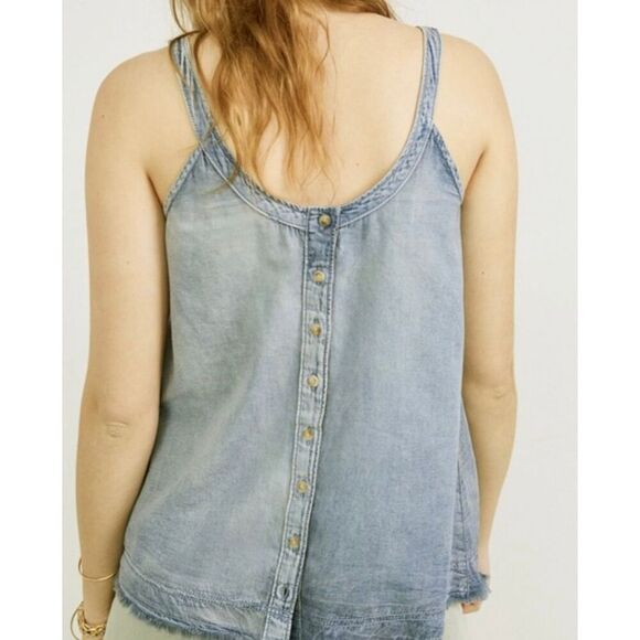 Anthropologie Pilcro Sleeveless Chambray Tank Top size s - Picture 8 of 8